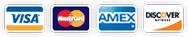Visa, Mastercard, American Express and Discover